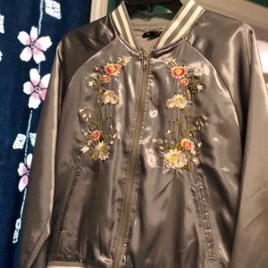 Romeo and Juliet embroidered bomber jacket. Size M